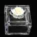 Scatola portagioie in vetro con Fiore in Porcellana (kit 6 pezzi)