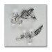 Fiore in cristallo Calle Spiga Argento Confettata Nozze 25 Anniversario Segnaposto