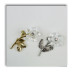 Fiore in cristallo Argento Segnaposto Confettata 25 50 Anniversario Nozze