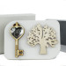 Icona in Ecopelle 18 Compleanno Chiave e Albero della Vita Diciottesimo Confettata Idea Regalo