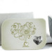 Icona in Ecopelle Cresima Albero della Vita Oro Cuore Confettata Idea Regalo