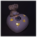 Cuore in Porcellana con Luce LED Lampada Lume Porcellana Diciottesimo 18 Coppia Elefantini