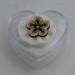 Scatolina cuore in plastica rigida fiore (kit 24 pezzi)