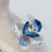 Profumatore in ceramica con fiore cristallo_Azzurro