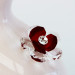 Profumatore in ceramica con fiore cristallo_Rosso