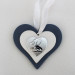 Icona cuore in legno per 50 anniversario matrimonio con scatola