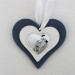 Icona cuore in legno per matrimonio con scatola