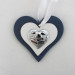 Icona cuore in legno per laurea con scatola (kit 12 pezzi)