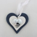 Icona cuore in legno per 25 anniversario matrimonio con scatola