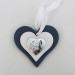 Icona cuore in legno con Madonna con scatola (kit 12 pezzi)