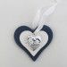 Icona cuore in legno con Angeli con scatola (kit 12 pezzi)