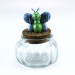 Barattolo in vetro con Coccinella Tartaruga Farfalla Blu (kit 12 pezzi)