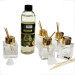 Kit 5 pz Profumatore in Vetro con Ricarica Profumo Essenza Lime Ginger Limone Agrumi Diffusore per Ambienti
