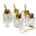 Kit 5 pz Profumatore in Vetro con Ricarica Profumo Essenza Lime Ginger Limone Agrumi Diffusore per Ambienti
