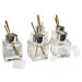 Kit 5 pz Profumatore in Vetro con Ricarica Profumo Essenza Lime Ginger Limone Agrumi Diffusore per Ambienti