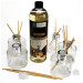 Kit 5 pz Profumatore in Vetro Tondo con Ricarica Profumo Essenza Magie D'Oriente Diffusore per Ambienti 500ml