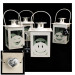 Lanterna Bianca Faccine Emoticon Smile con Cuore Madonna e Bambino Kharma Living Shabby Chic