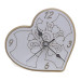 Orologio Cuore con Albero della Vita inciso in legno per Nozze Battesimo Comunione da Scrivania