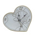 Orologio Cuore con Mongolfiera inciso in legno Nascita Battesimo Compleanno da Scrivania
