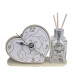 Profumatore Orologio Cuore con Orso Orsetto in legno Croce Papale Diffusore Profumo