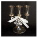 Portacandele Candeliere ambra in vetro soffiato con Albero della Vita Life Tree Matrimonio Battesimo Comunione