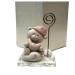 Portafoto Memo Clip in vetro e cristallo Orso Orsetto Rosa Stella Sole Luna Nascita Bimba Battesimo Confettata