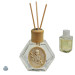 Profumatore Esagonale in Vetro con Icona Medaglione Calice Prima Comunione Grappolo d'uva Vite Diffusore per Ambienti Profumo