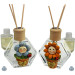 Profumatore Esagonale in Vetro con Vaso Vasetto Fiore Margherita Girasole Comunione Matrimonio Diffusore per Ambienti Profumo