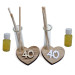Profumatore in legno con Cuore in legno 40 Quarantesimo Compleanno Nozze Anniversario Matrimonio Diffusore Ambienti