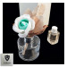 Profumatore in vetro con Rosa Fiore Verde Acqua Shabby Chic Diffusore Matrimonio Battesimo Comunione Nozze