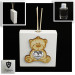 Profumatore Moderno in Legno Bianco con Orso Orsetto Cuore e Coppia Angeli Angioletti Puttini Shabby Chic Diffusore Profumo