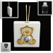 Profumatore Moderno in Legno Bianco con Orso Orsetto Cuore e Madonna con Bambino Shabby Chic Diffusore Profumo