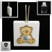 Profumatore Moderno in Legno Bianco con Orso Orsetto Cuore Laurea Cappello Tocco Pergamena Tesi Shabby Chic Diffusore Profumo