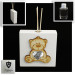 Profumatore Moderno in Legno Bianco con Orso Orsetto Cuore per Festa 18 Anni Diciottesimo Shabby Chic Diffusore Profumo