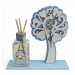 Profumatore Orologio con Albero della Vita legno Azzurro Quadrifoglio 30 Anniversario Nozze Trentesimo Compleanno Diffusore di profumo