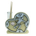 Profumatore Orologio Cuore con Calciatore Giocatore Calcio Football in legno Quadrifoglio 25 Compleanno Diffusore Profumo