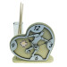Profumatore Orologio Cuore con Calciatore Giocatore Calcio Football in legno Quadrifoglio 50 Compleanno Diffusore Profumo