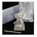 Profumatore Shabby Chic con Fiore Coppia Fedi 50 Anniversario Cinquantesimo Nozze d'Oro Diffusore per Ambienti Profumo Matrimonio