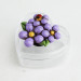 Scatola cuore in plexiglass con Fiore Girasole Margherita