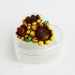 Scatola cuore in plexiglass con Fiore Girasole Margherita