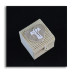 Scatola in Bambu Cuore Icona in Legno Bianco Crocifisso Croce Tau Crocetta Portaconfetti Segnaposto