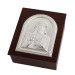 Scatola Svuotatasche Portagioie in Legno Cristo Cofanetto Portaconfetti