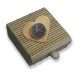 Scatolina per confetti in bambù Cuore con Moneta Lira Lire Repubblica Italiana 1946-2001 Pre-euro Monete d'Epoca