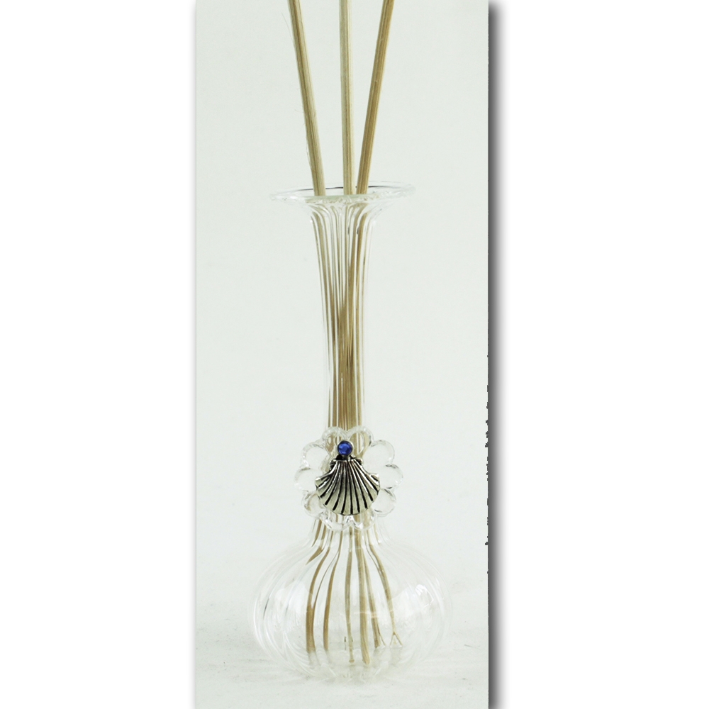 Dlm Diffusore In Vetro Soffiato E Cristallo Conchiglia Capasanta Cammino Di Santiago Mare Bottiglia Profumatore