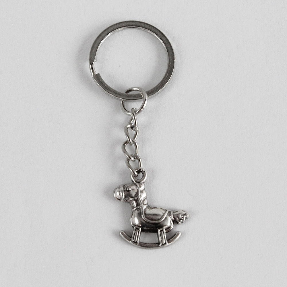2 Portachiavi Estetici Con Fiocco E Civetta - Accessori Fashion Per Donne In Metallo